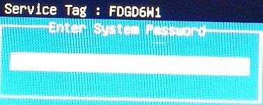 dell service tag password for inspiron laptop