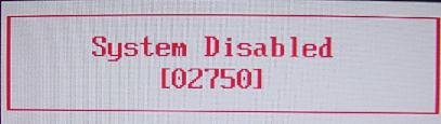 Dell System Disabled Password for Dell Inspiron Laptop
